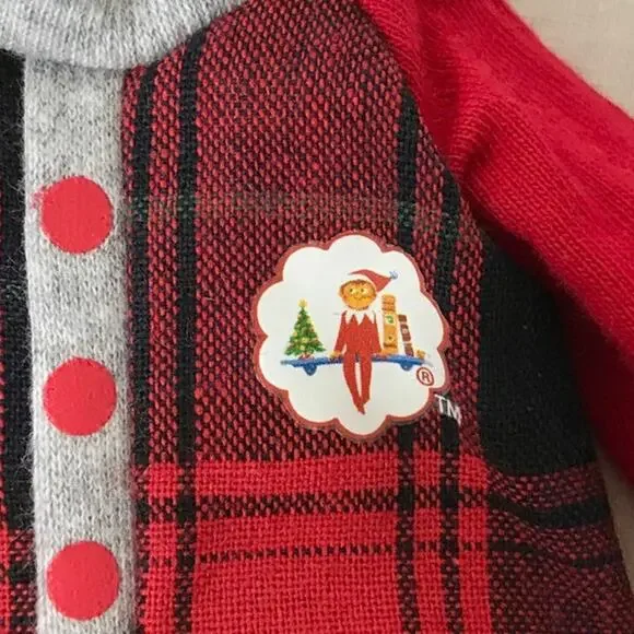 Claus Couture Elf on the Shelf Footie Pajamas - Picture 3 of 3